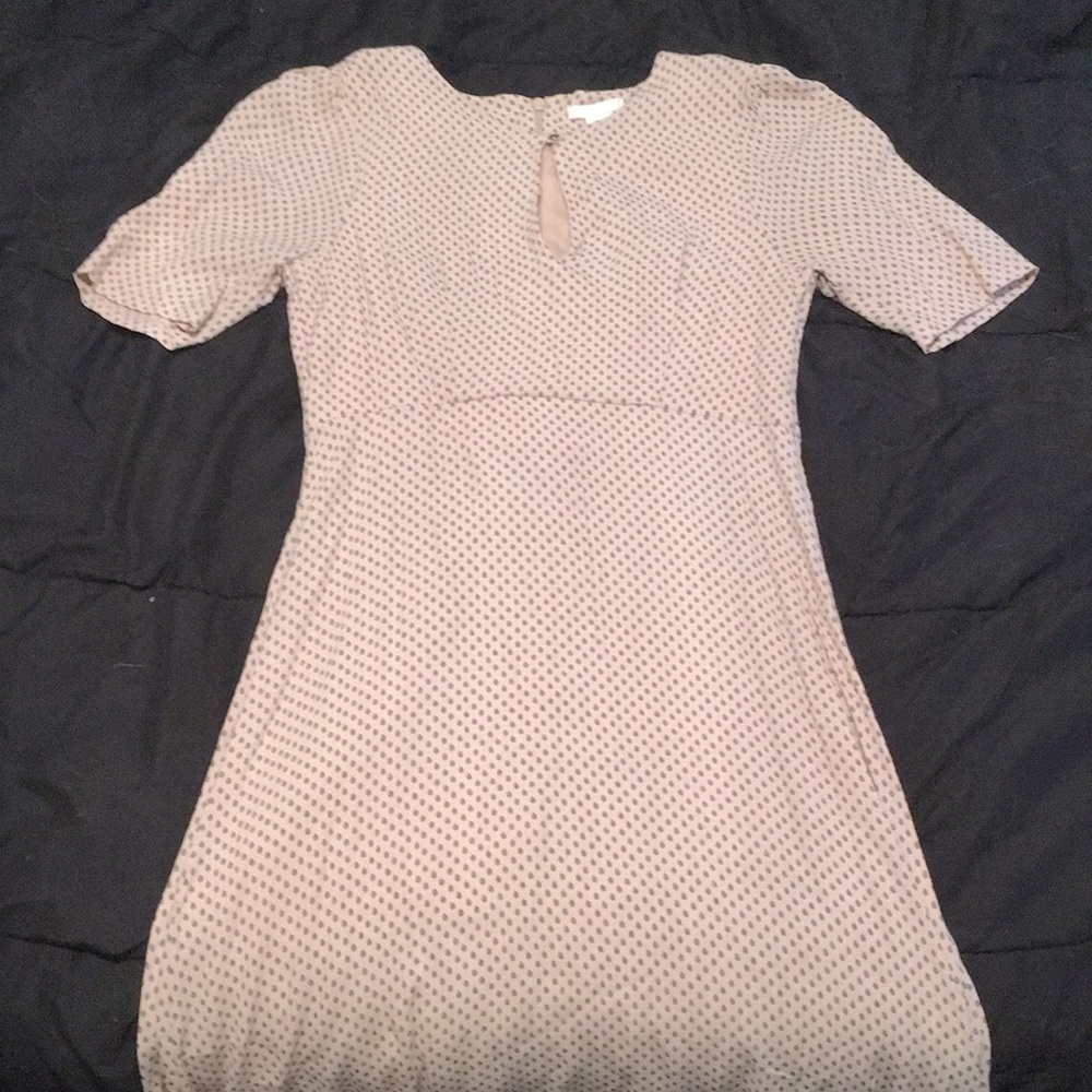 H&M blush pink dress w/ black floral pattern CLOSET CLOSING EVERYTHING MUST GO